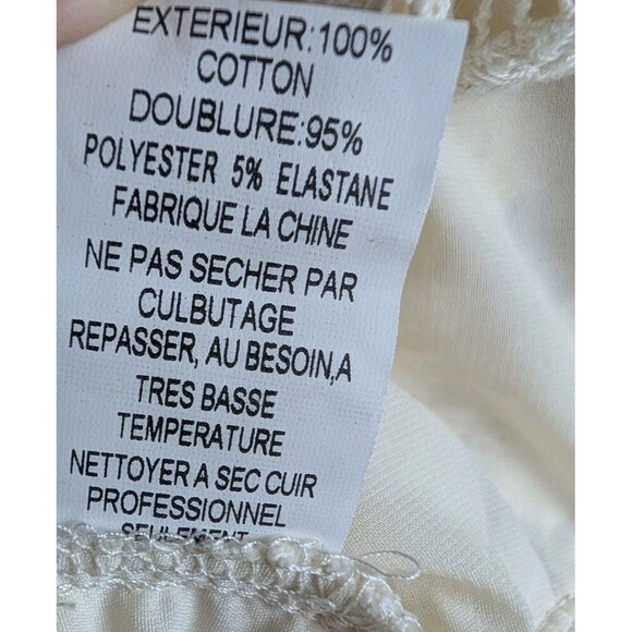 Anthropologie Thistlepearl Dress Floral Embroidered Beige 12 - Picture 5 of 8